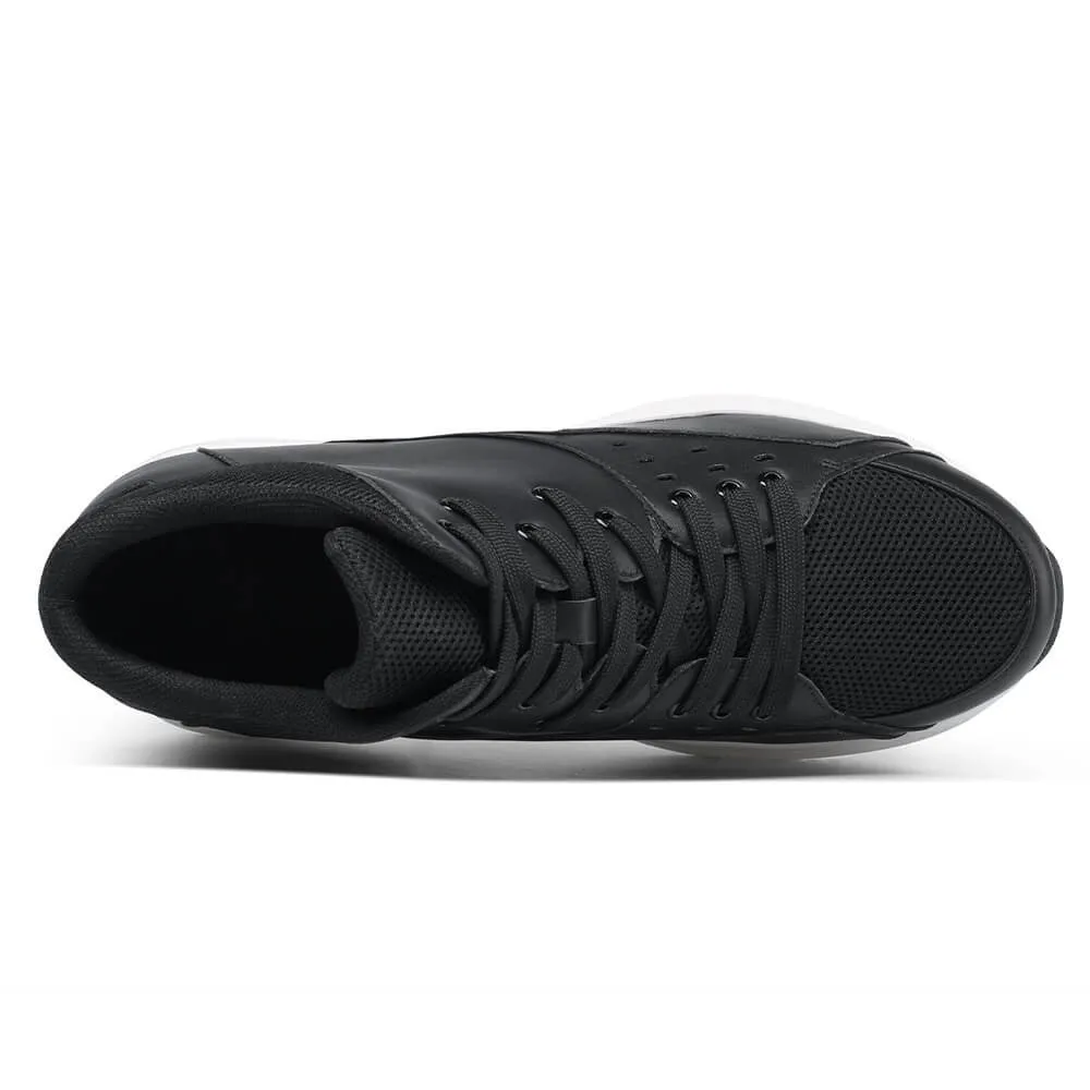 9 CM / 3.54 Inches CMR CHAMARIPA Elevate Your Game with CMR CHAMARIPA Height-Increasing High-Top Basketball Sneakers