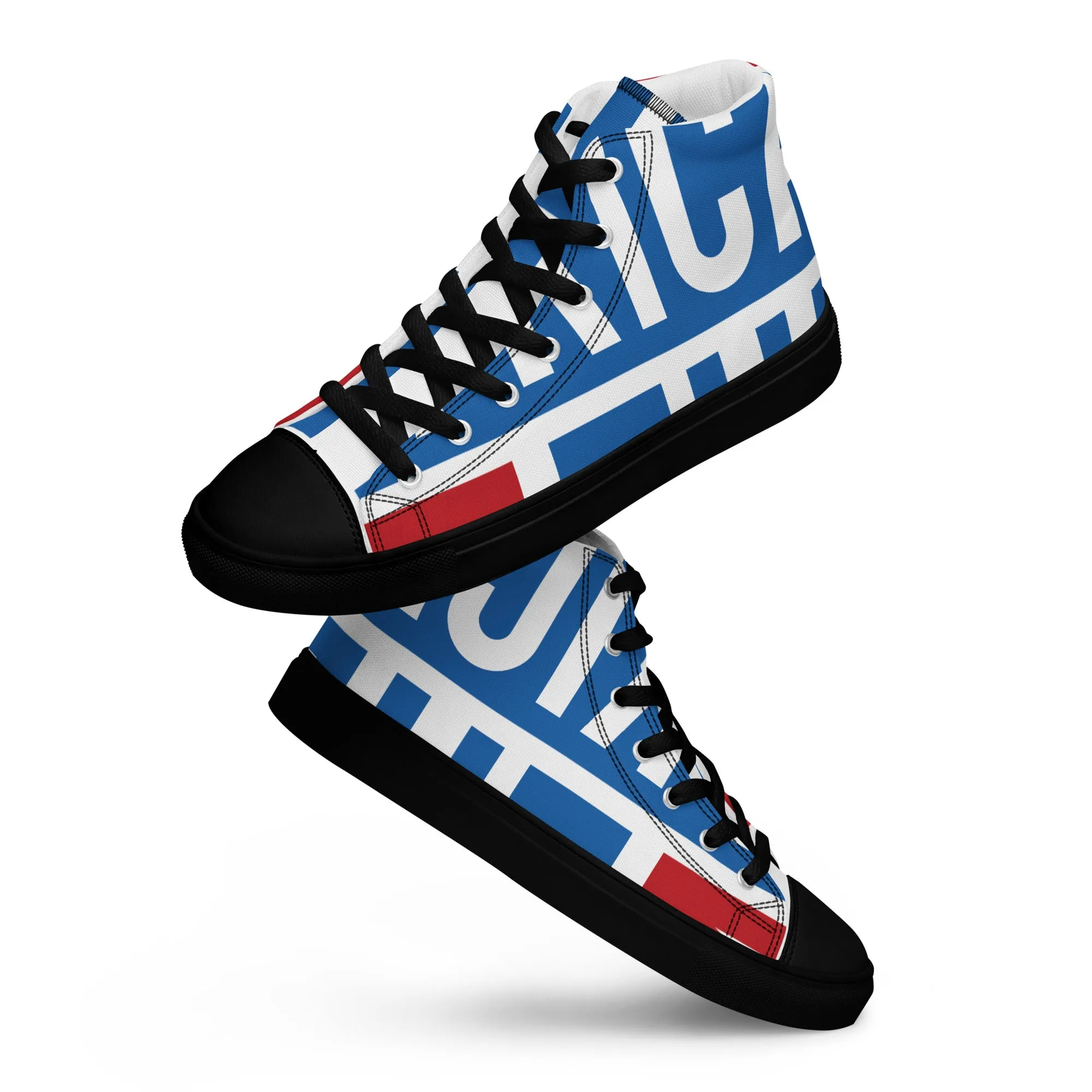 AFRICA ON THE RISE Men’s High Top Canvas Shoes