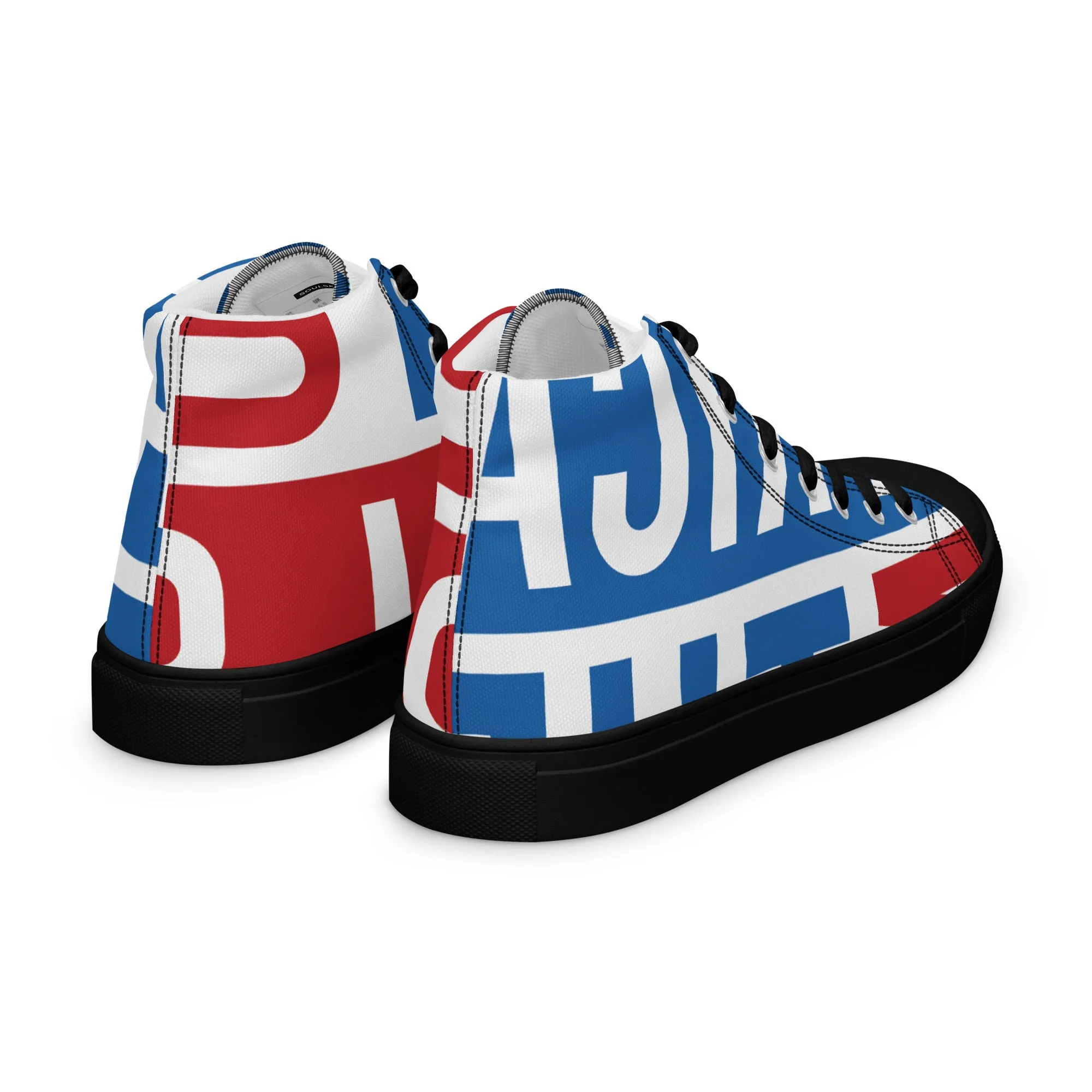 AFRICA ON THE RISE Men’s High Top Canvas Shoes