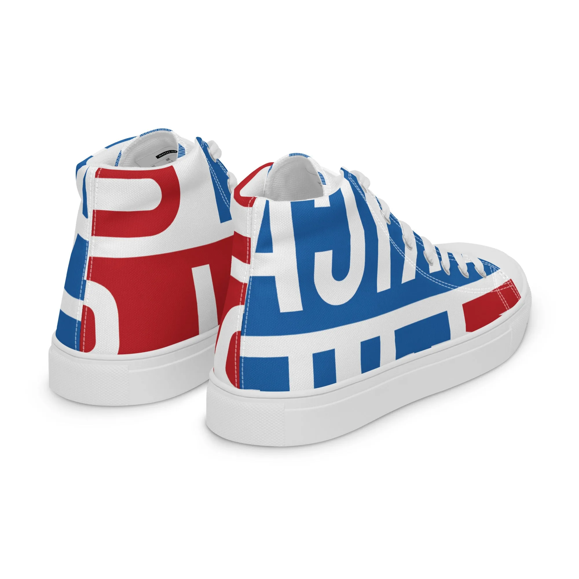 AFRICA ON THE RISE Men’s High Top Canvas Shoes