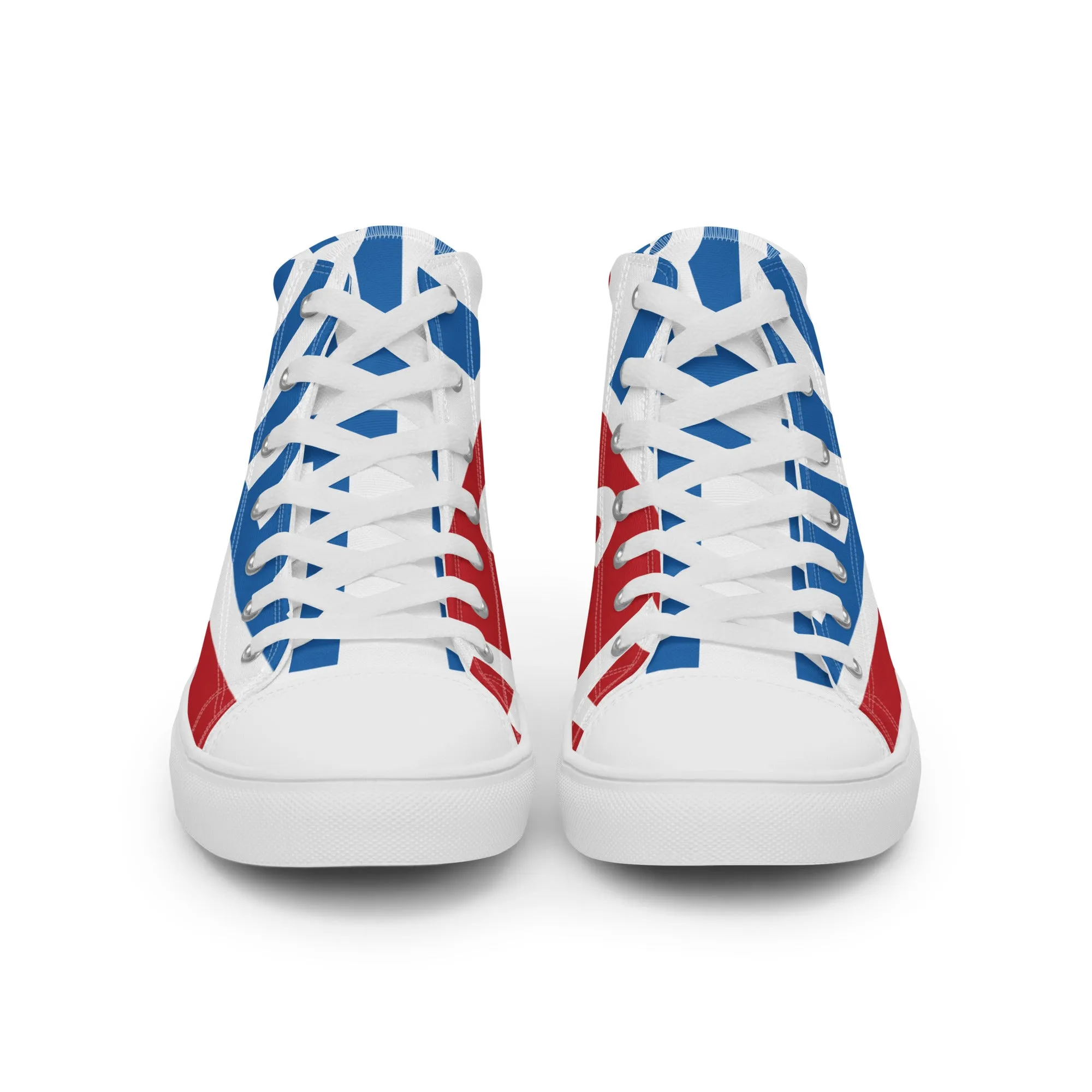 AFRICA ON THE RISE Men’s High Top Canvas Shoes