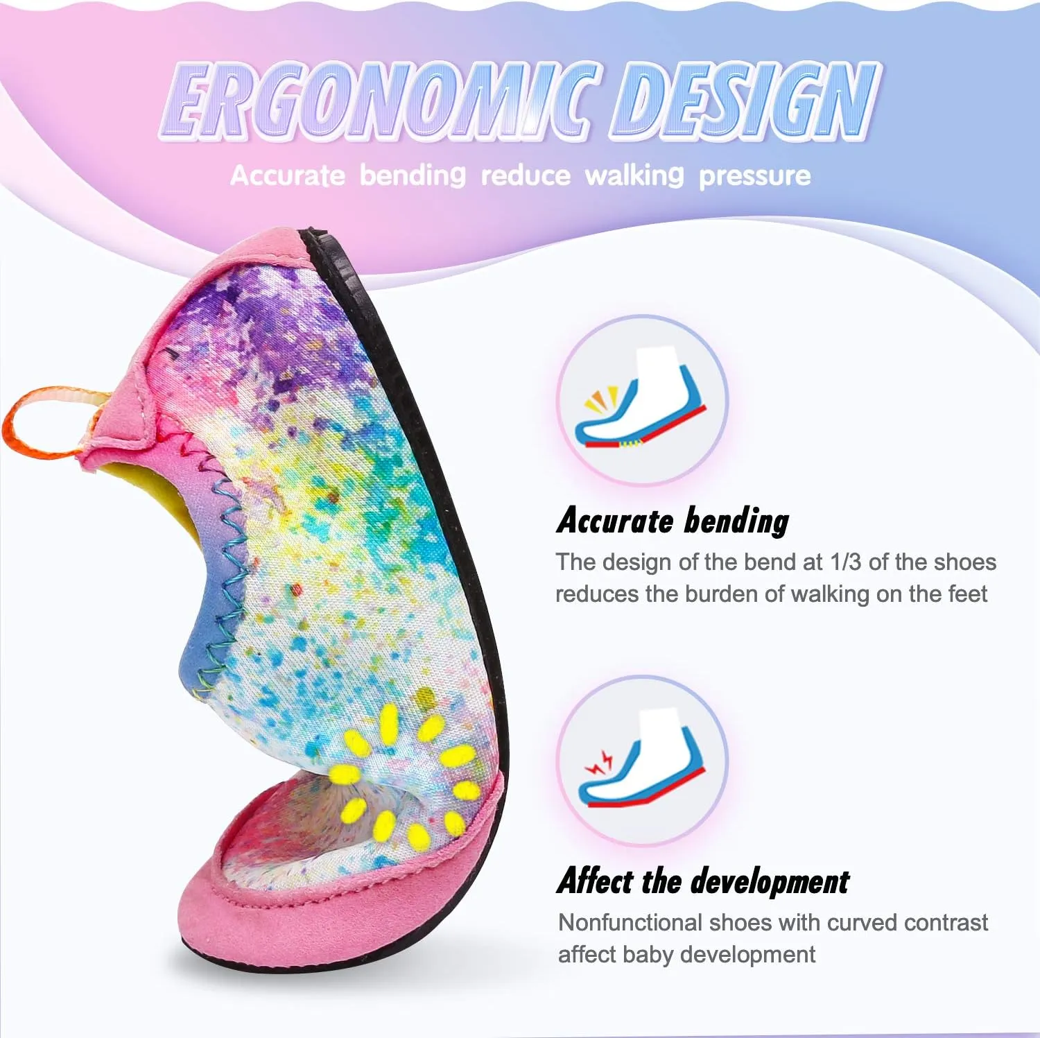 Baby Boys and Girls Swim Water Shoes Barefoot Aqua Socks Non-Slip for Beach Pool Toddler Kids