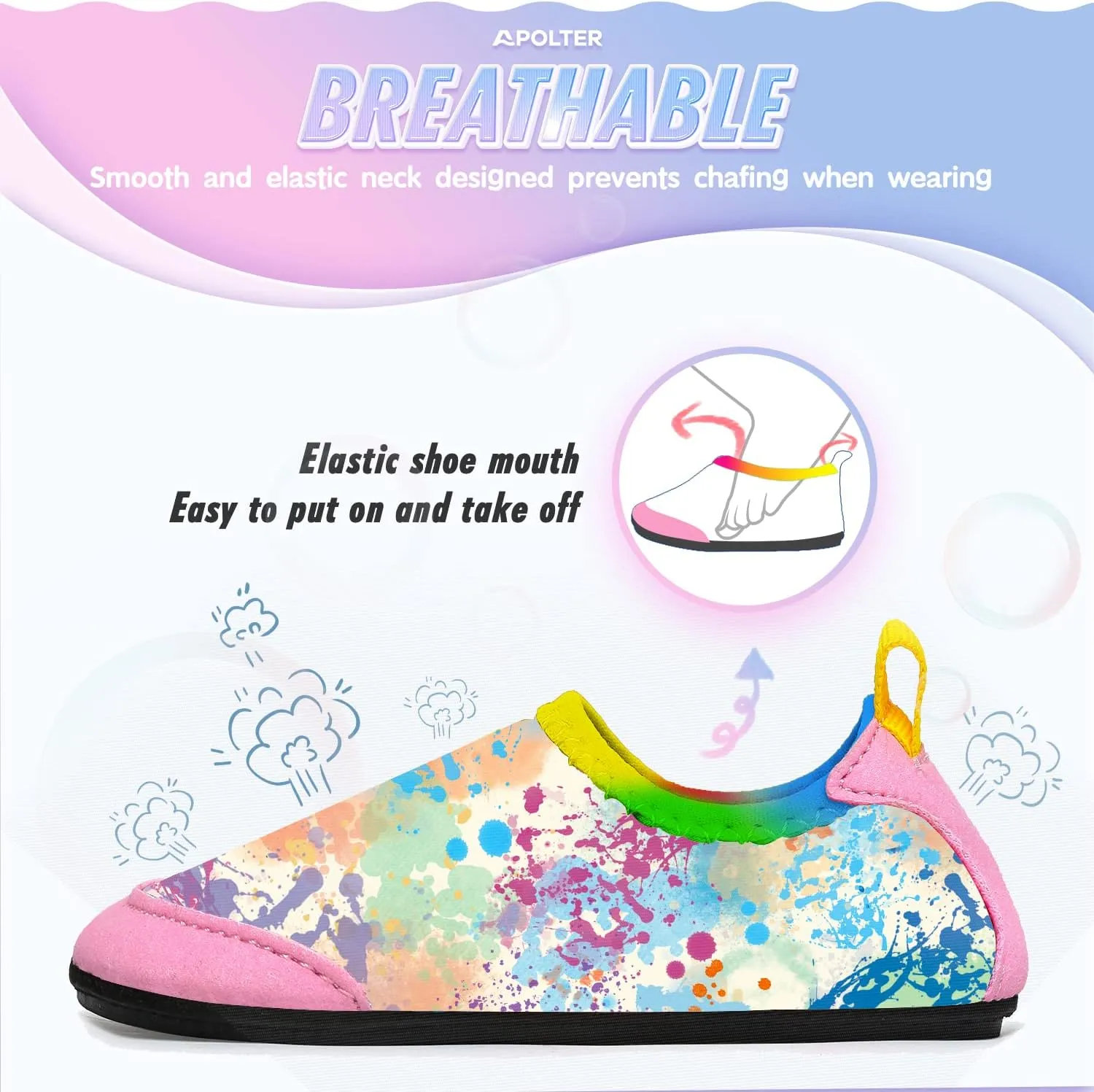 Baby Boys and Girls Swim Water Shoes Barefoot Aqua Socks Non-Slip for Beach Pool Toddler Kids