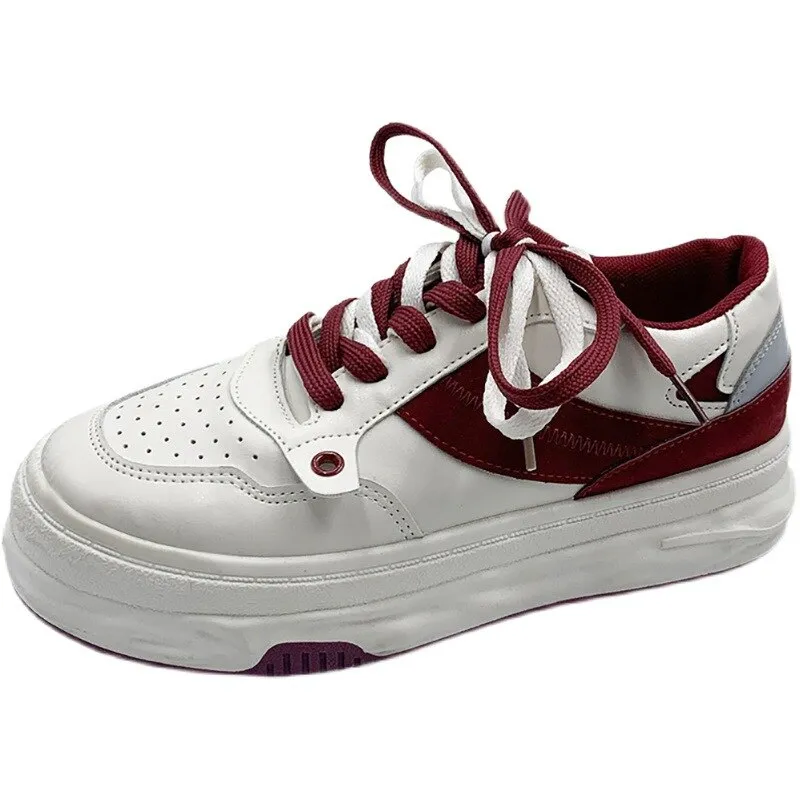 Chicmy Mixed Color Tennis Female Flat Shoes for Women Trend Platfoem Leisure Sport Sneaker Ladies Designer Elegant Mid-Heel Shoes