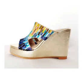 Clara Gold Wedges