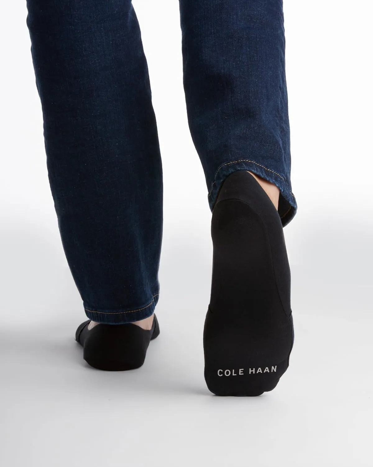Cole Haan Men's Socks - Non-Slip Ultra Low Cut Liner Socks with Silicon Heel Grip (2 Pack)
