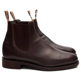 'Comfort Turnout' Dark Brown Leather Chelsea Boots UK 9.5 G