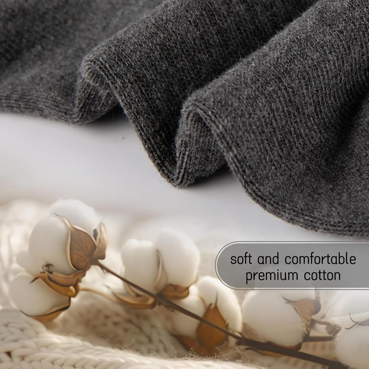 eallco Mens Ankle Socks Cotton Quarter Thin Ankle High Mini Crew Socks for Men 6 Pairs
