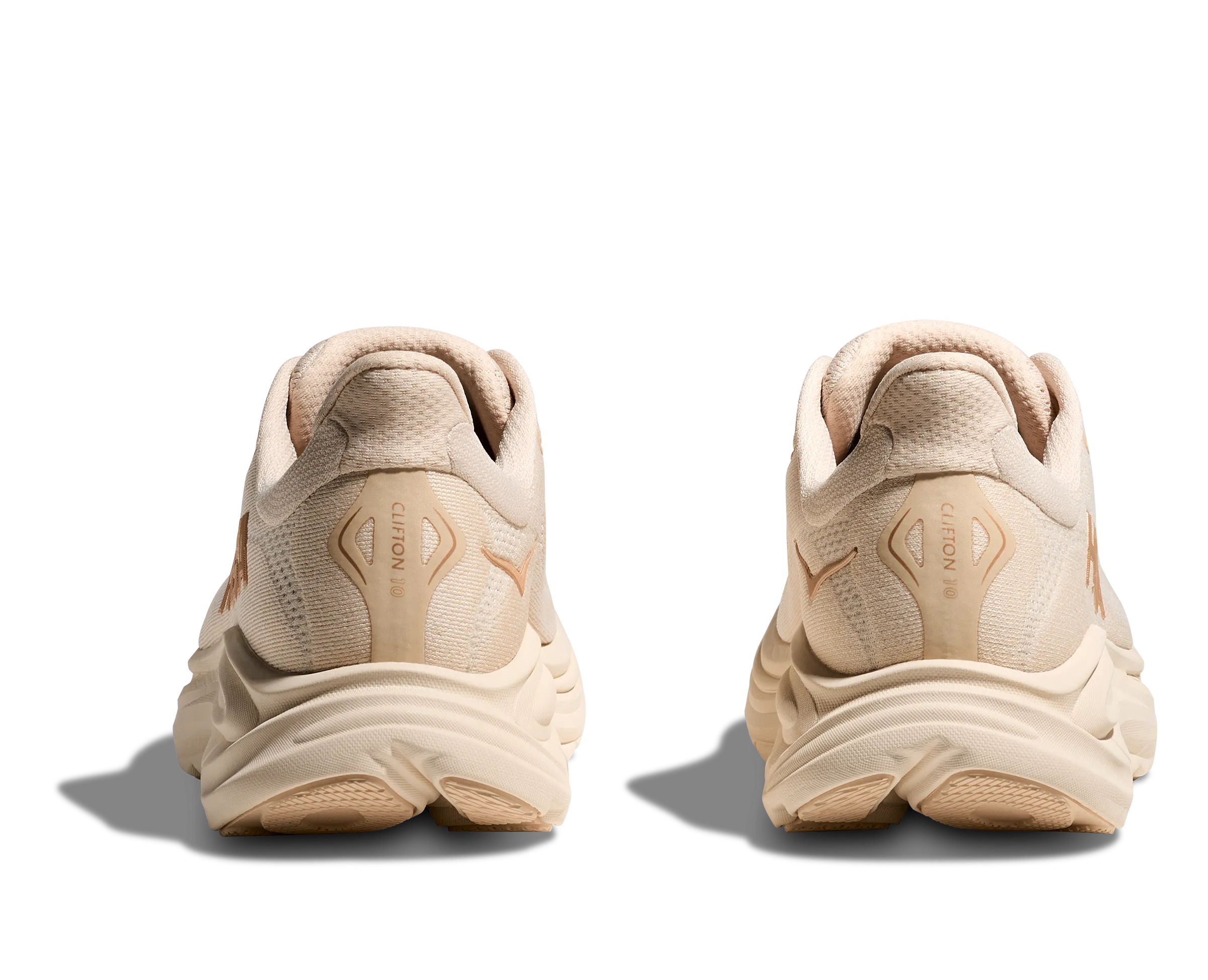 HOKA Women's Clifton 10 Cushioned Running Shoe - Vanilla/Birch