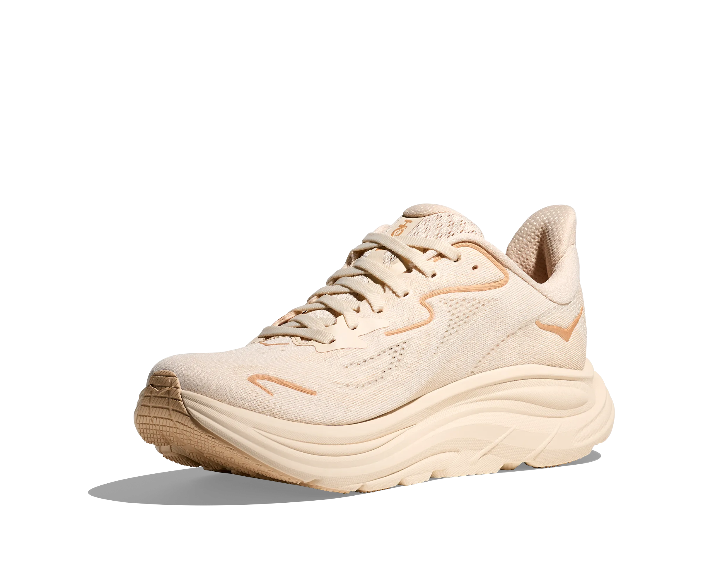 HOKA Women's Clifton 10 Cushioned Running Shoe - Vanilla/Birch