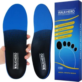 Inserts Relieve Plantar Fasciitis - Flat Feet Insoles Arch Supports, Orthotic Insoles for Foot Pain Arch Pain Reduce Muscle Fatigue Absorb Shock (Mens 5-5 1/2 | Womens 7-7 1/2)