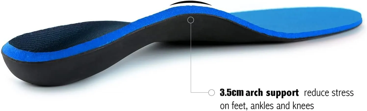Inserts Relieve Plantar Fasciitis - Flat Feet Insoles Arch Supports, Orthotic Insoles for Foot Pain Arch Pain Reduce Muscle Fatigue Absorb Shock (Mens 5-5 1/2 | Womens 7-7 1/2)