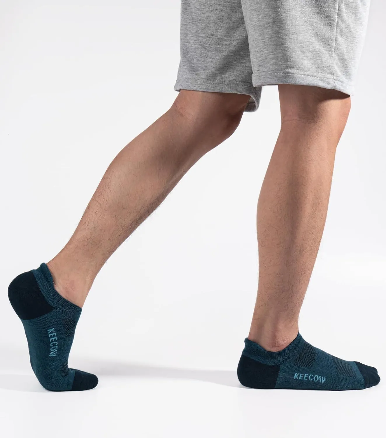 KEECOW Performance Comfort No Show Ankle Cushioned Socks for Men & Women, Athletic, Tab, Short, Running, Outdoor