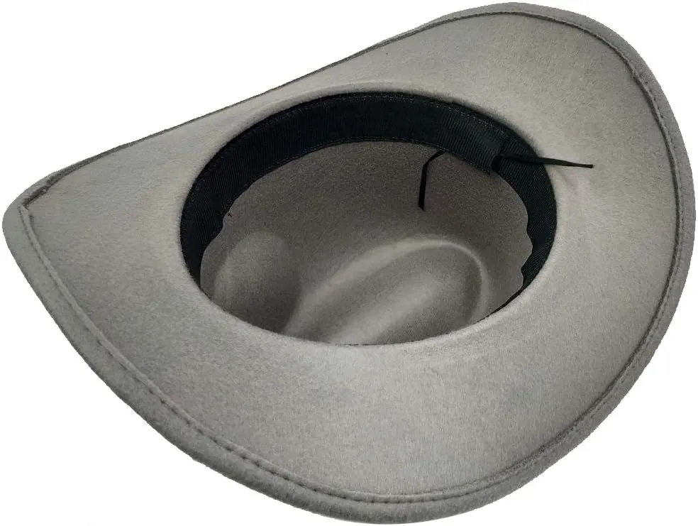Men & Women's Fur Felt Cowboy Hat Wide Brim Western Outback