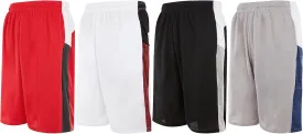 Mens Basketball Shorts with Pockets, Active Athletic Performance Gym Workout Shorts for Men Workout Shorts, 4 Pack