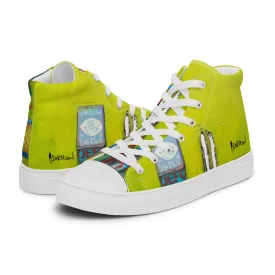Men’s high top canvas shoes