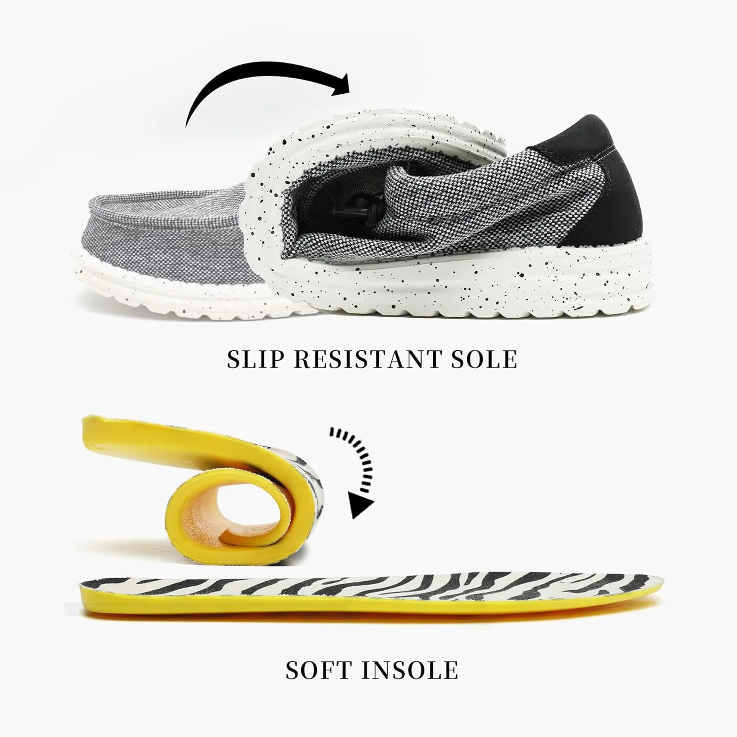 Men??s Machine Washable Slip On Lace Up Casual Loafer Breathable Travel Canvas Shoes for Men Comfortable and Stylish Summer Loafers Lightweight Walking Shoes Boat Shoe