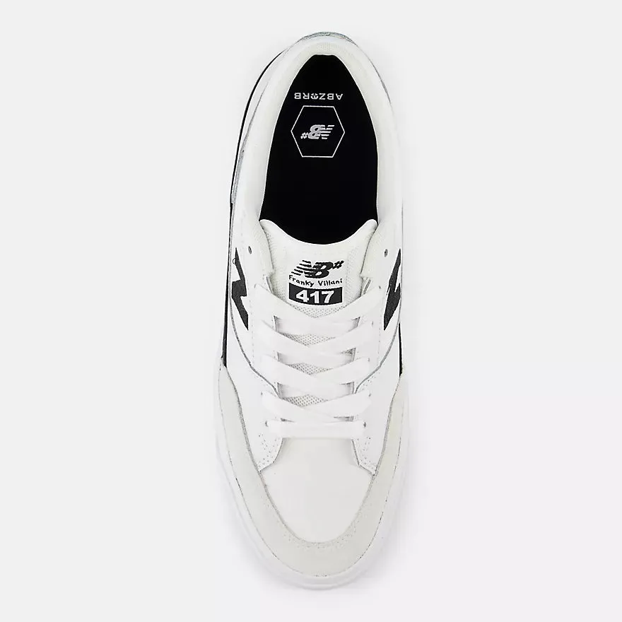 New Balance Numeric Franky Villani 417 Skateboard Shoes - White With Black
