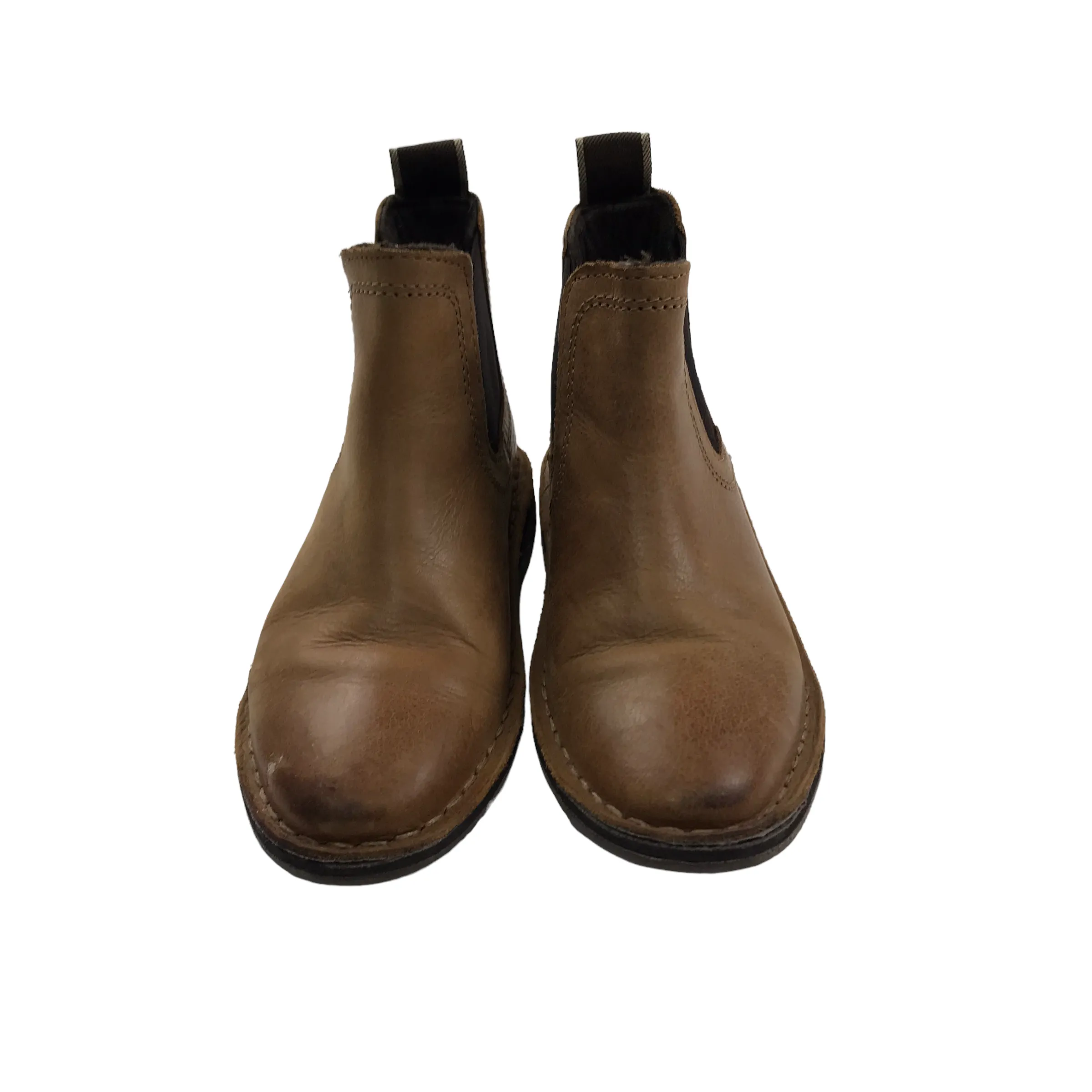 Next Tanned Brown Chelsea Boots Shoe Size 9 junior