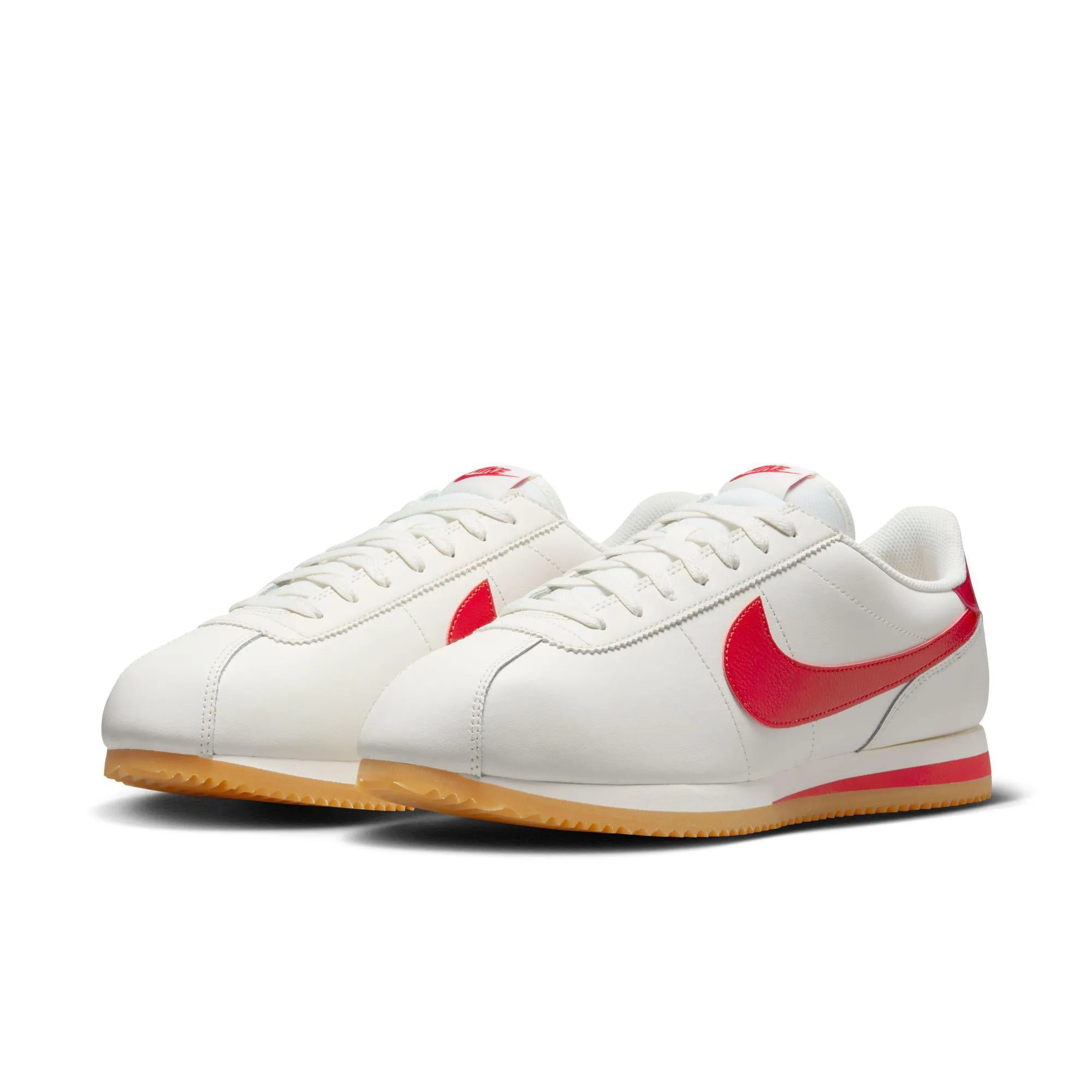 Nike Cortez Leather Sail/University Red-Gum Yellow