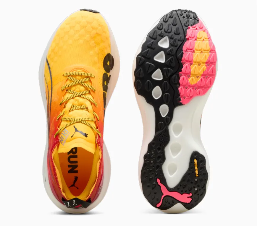 Puma ForeverRun Nitro Fade Men's - Sun Stream/Sunset Glow White