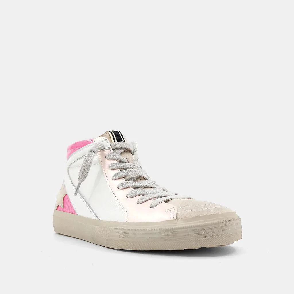 Roxanne Pink High Top Sneaker