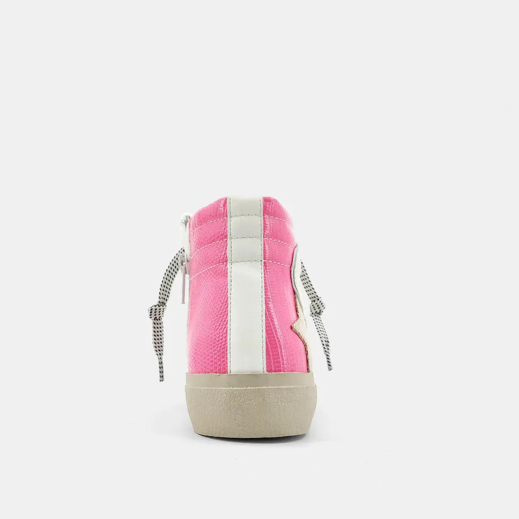Roxanne Pink High Top Sneaker