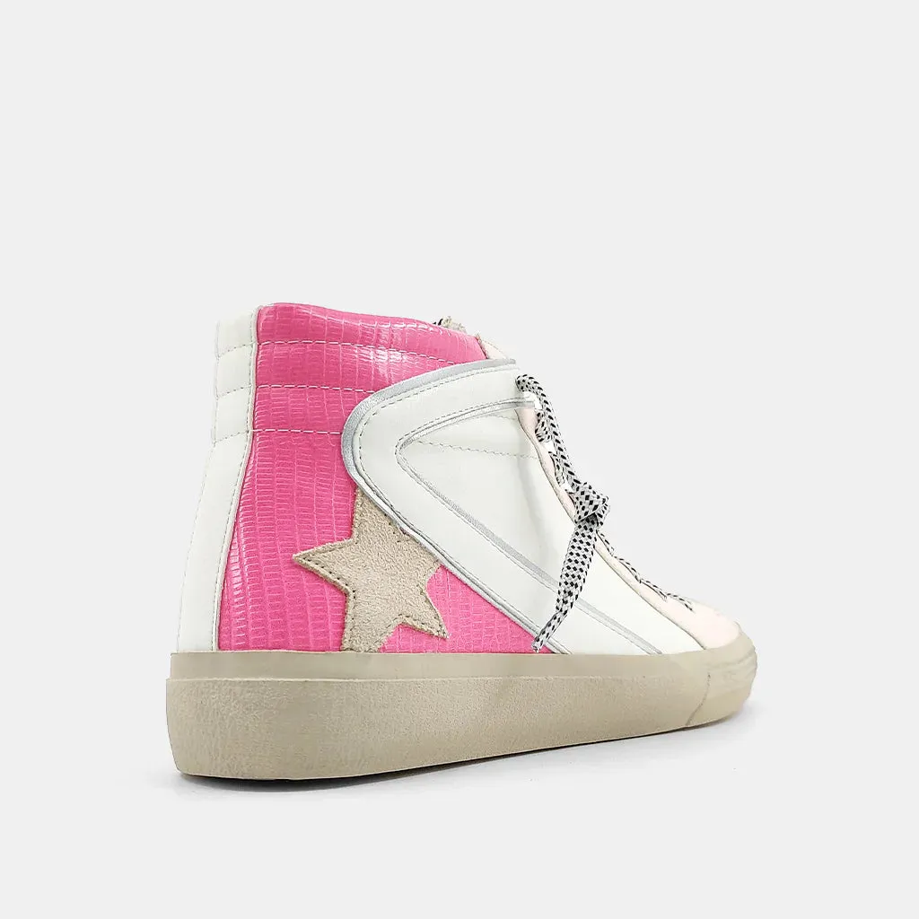 Roxanne Pink High Top Sneaker