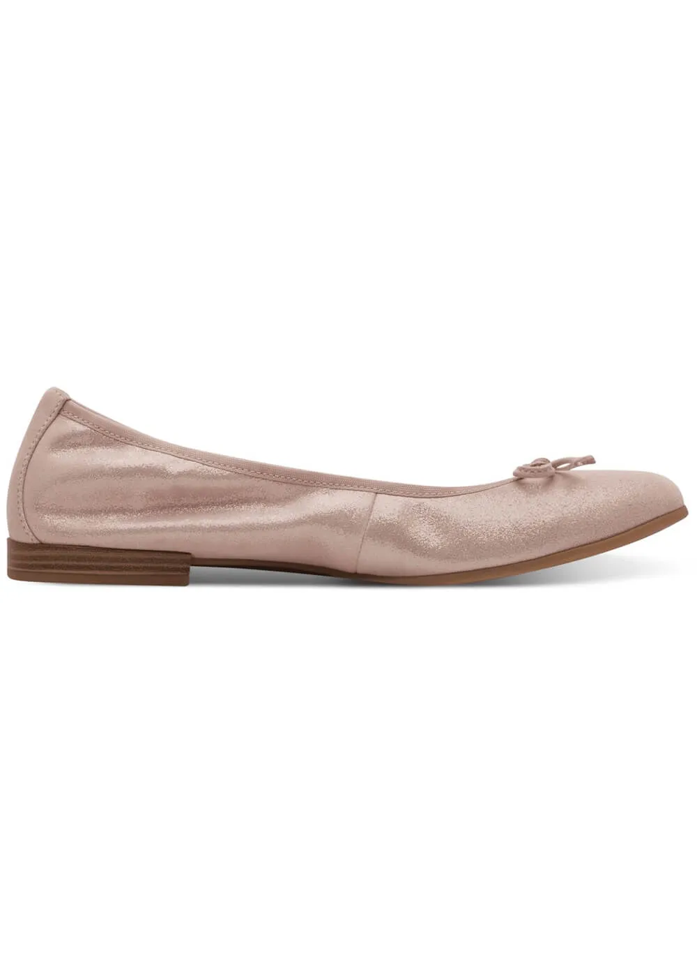 Tamaris Audrey Pearl Leather Ballerinas Pink