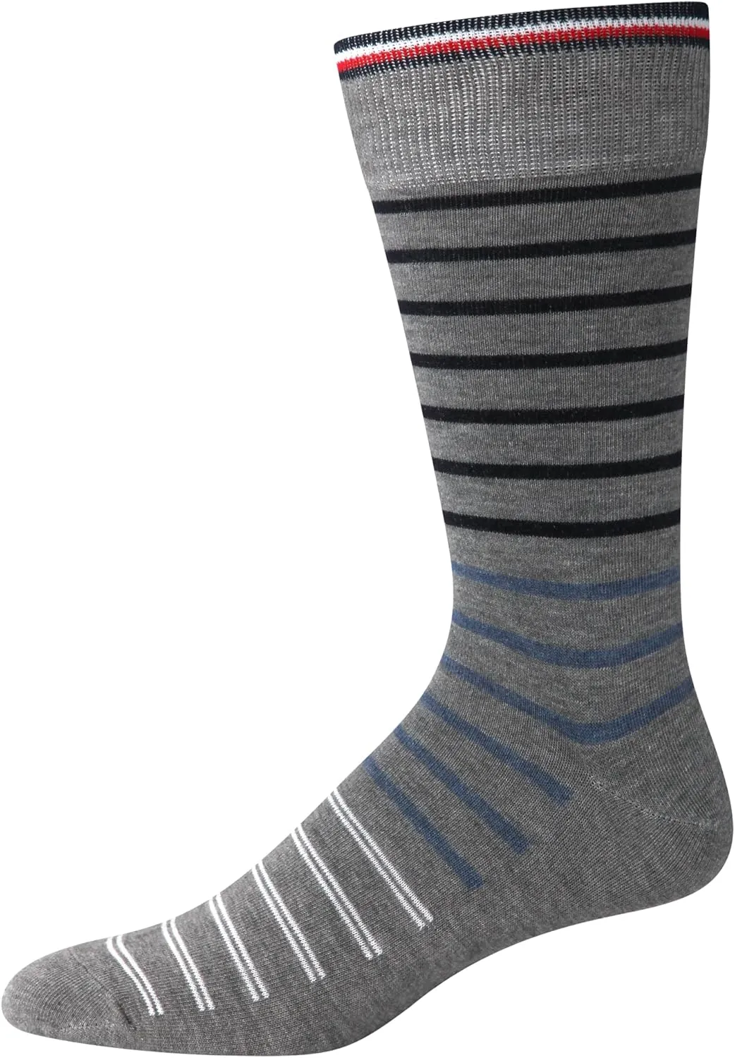 Tommy Hilfiger Mens Dress Socks - 8 Pack Stylish Crew Socks for Men, Breathable, Moisture-Wicking & Stretchable, Size 7-12