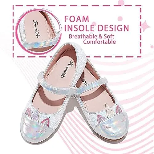 Unicorn Shoes Glitter Princess Ballet Flats
