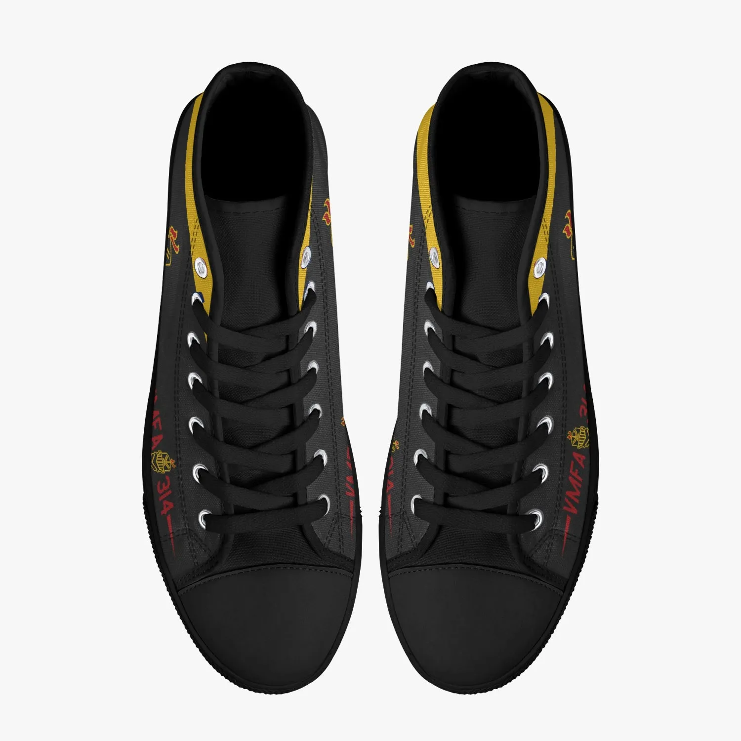 VMFA-314 "Black Knights" High Top Canvas Shoes