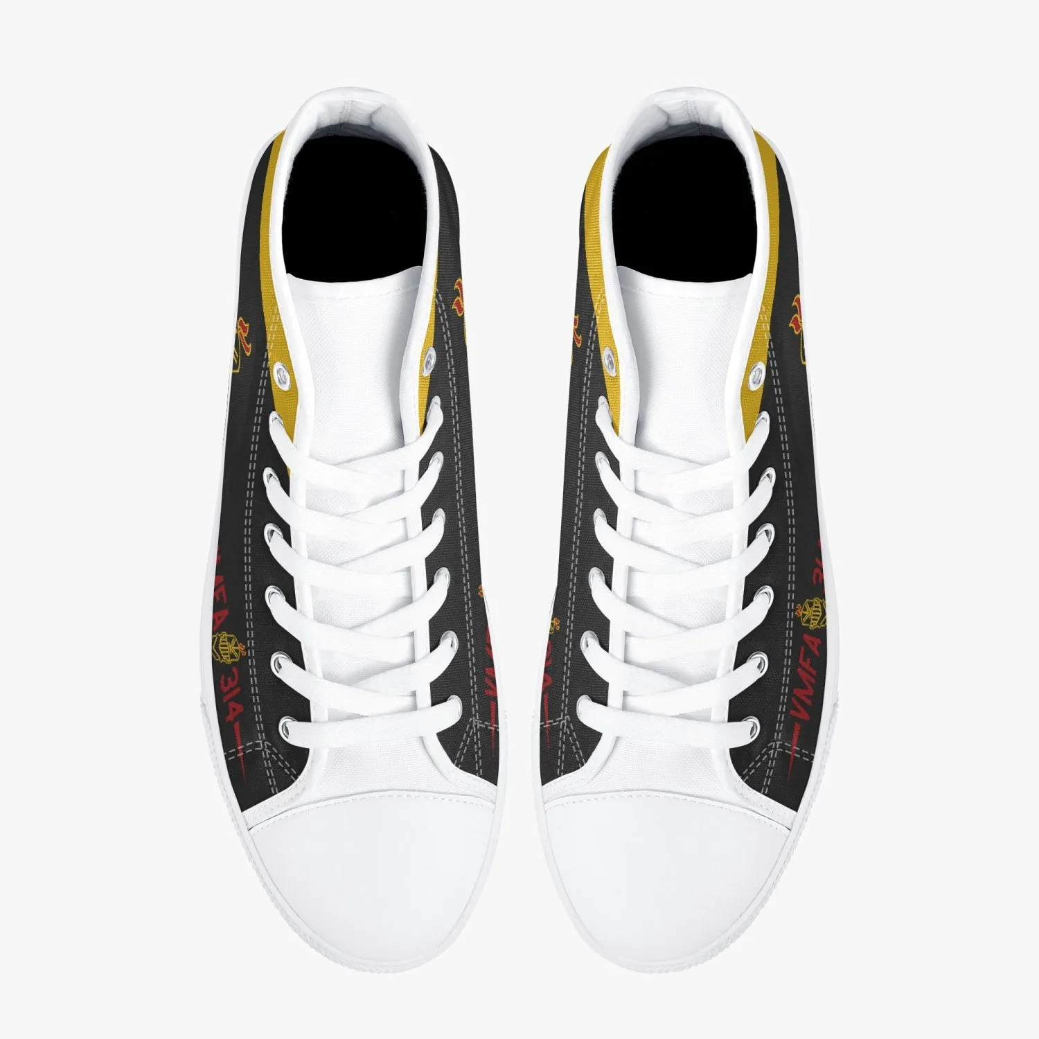 VMFA-314 "Black Knights" High Top Canvas Shoes
