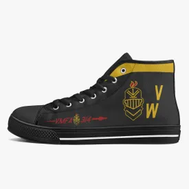 VMFA-314 "Black Knights" High Top Canvas Shoes