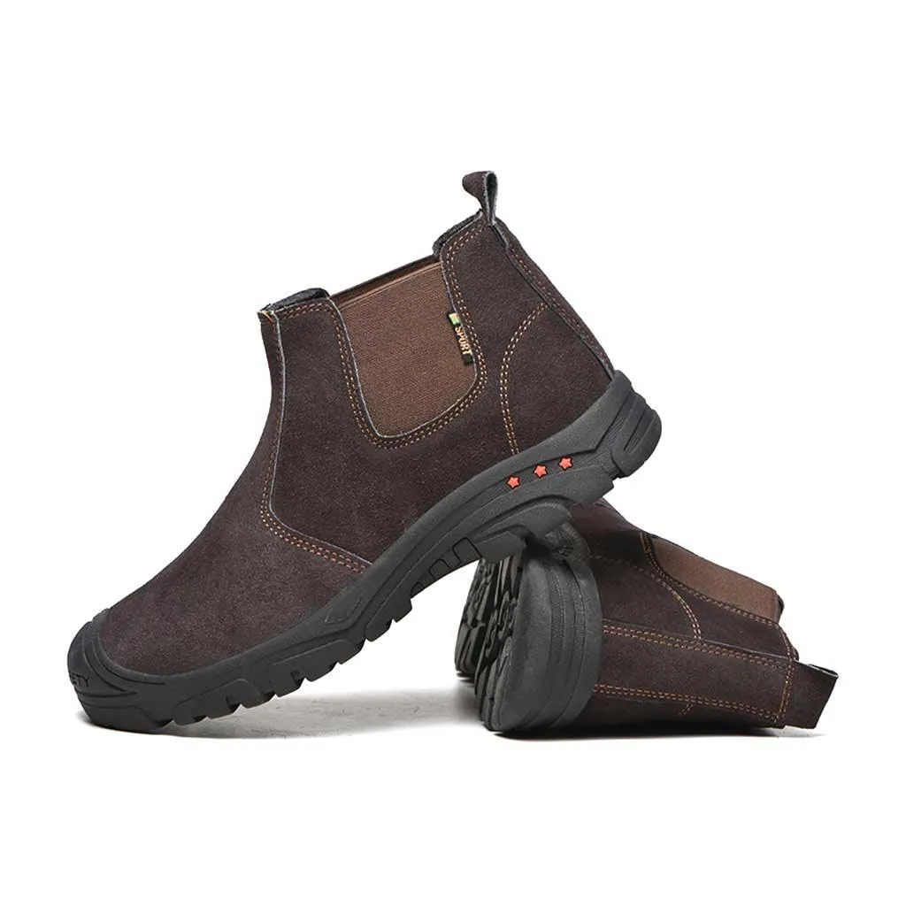 Women's Steel Toe Chelsea Boots - Slip Resistant | B099
